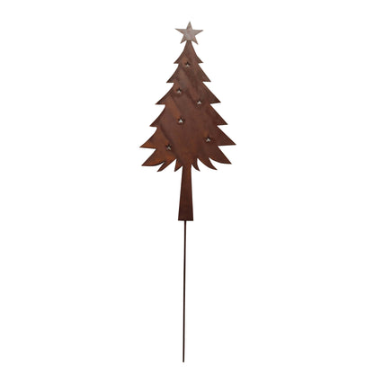 Stecker Zink Weihnachtsbaum m Stern Rost
