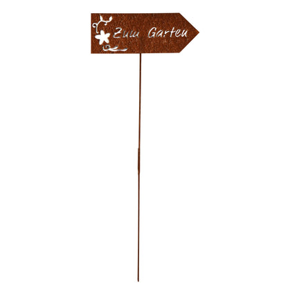 Stecker Rost Schild Zum Garten