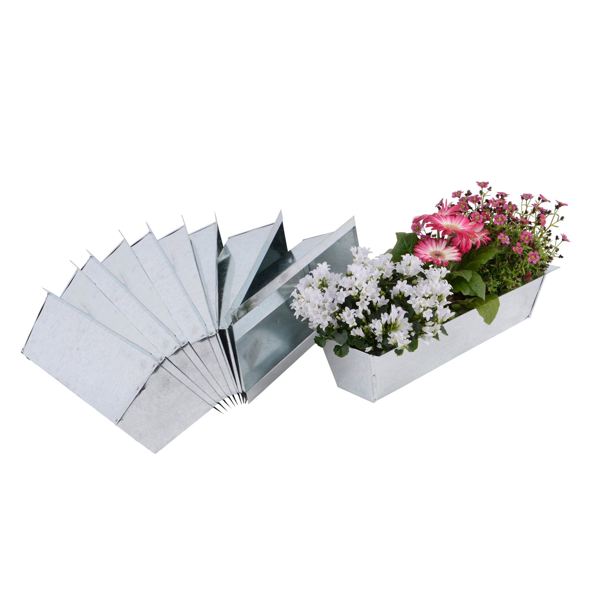 Blumenkasten für Europalette Pflanzkasten Zink 38 cm – UNUS