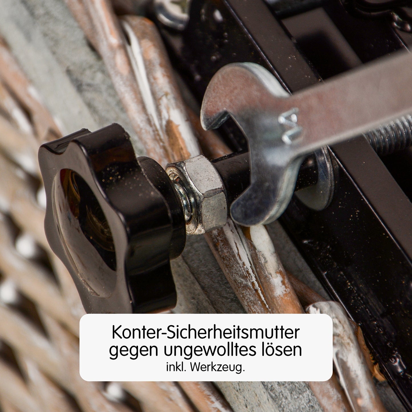 Hundefahrradkorb aus Weide für den Gepäckträger