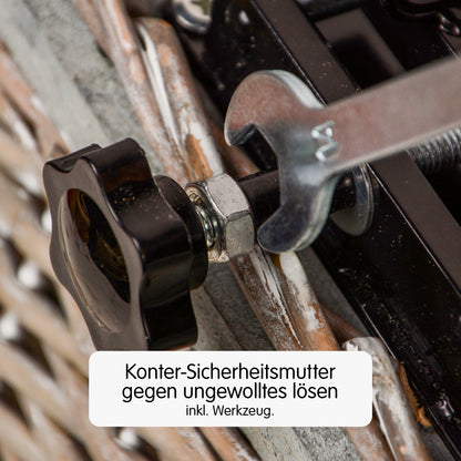 Hundefahrradkorb aus Weide für den Gepäckträger