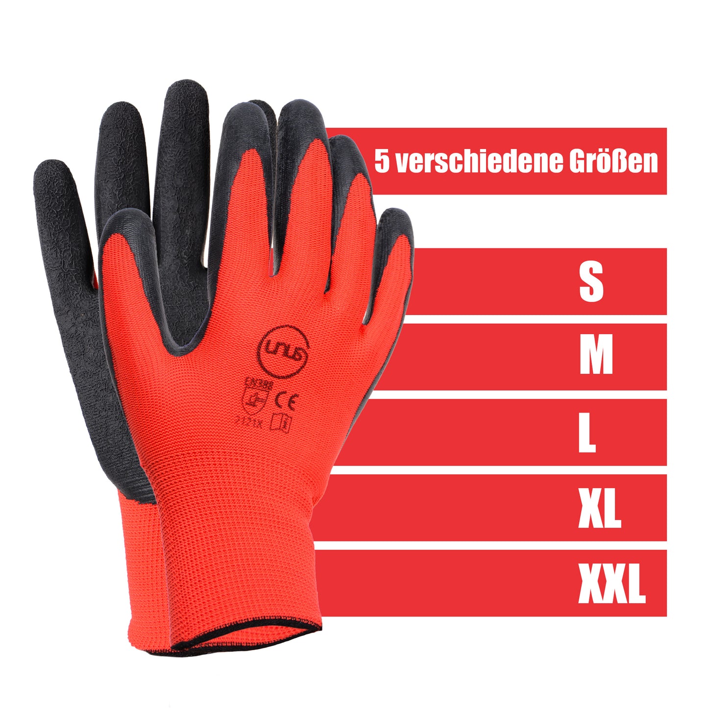 Handschuhe Garten mit Unus Logo 12er (24 Stk.) in verschiedenen Größen