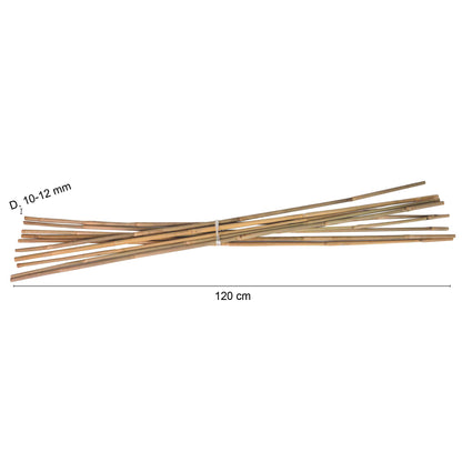 Bambusstäbe, Rankstäbe, Pflanzenstäbe aus Bambus 120 cm naturfarbend