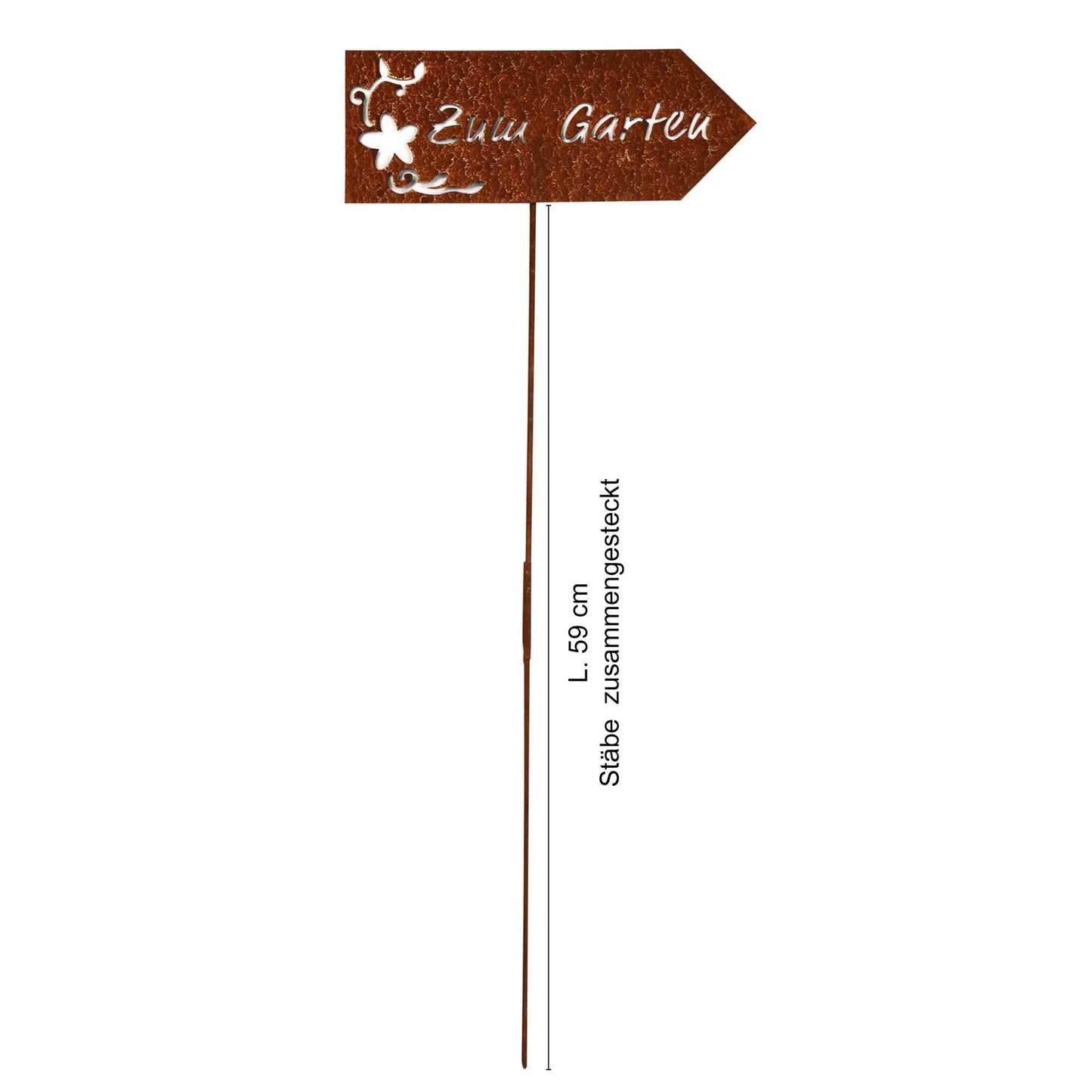 Stecker Rost Schild Zum Garten