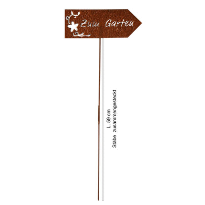 Stecker Rost Schild Zum Garten