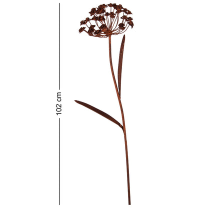 Rost Metallblume Amelie 100cm