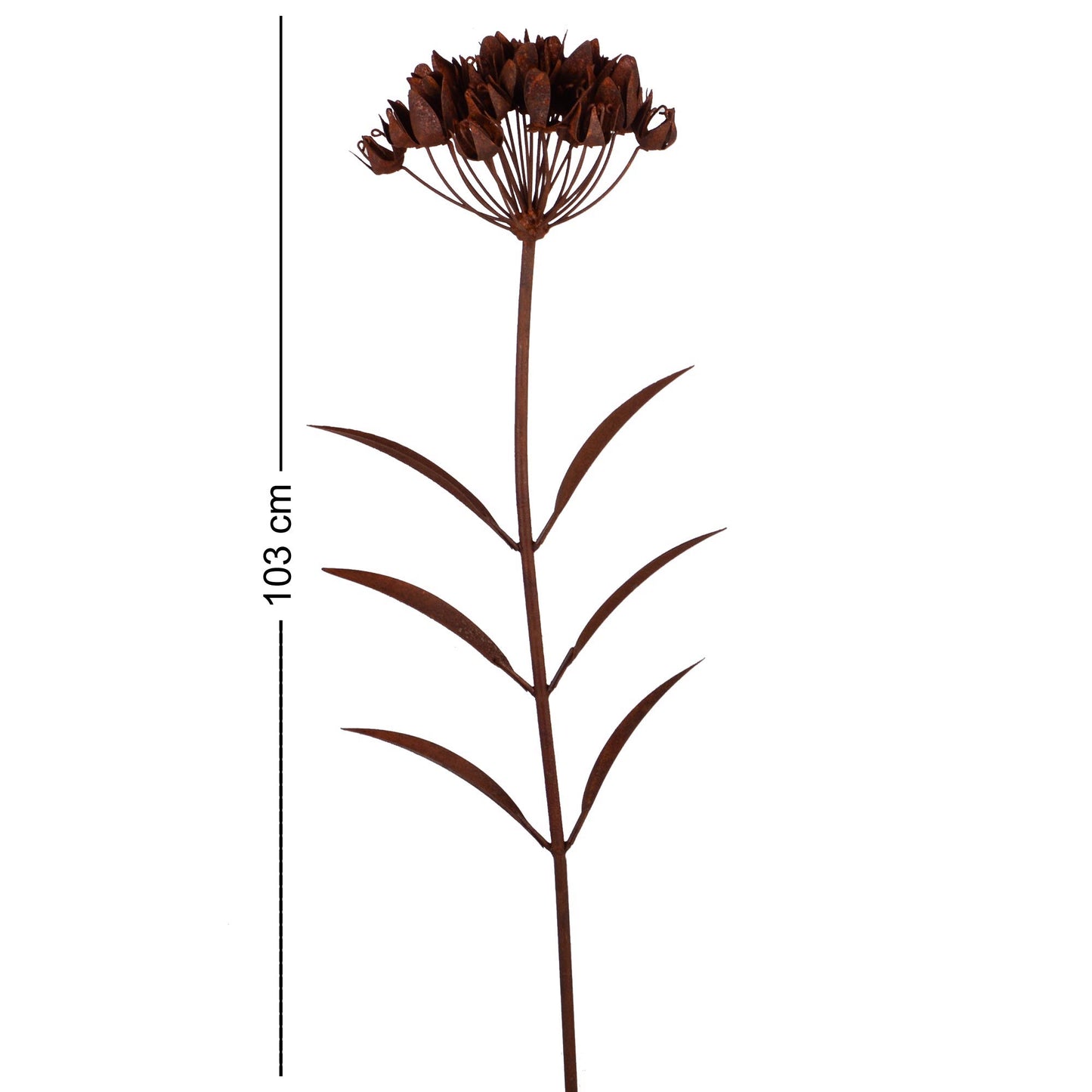 Rost Metallblume Juna 103cm