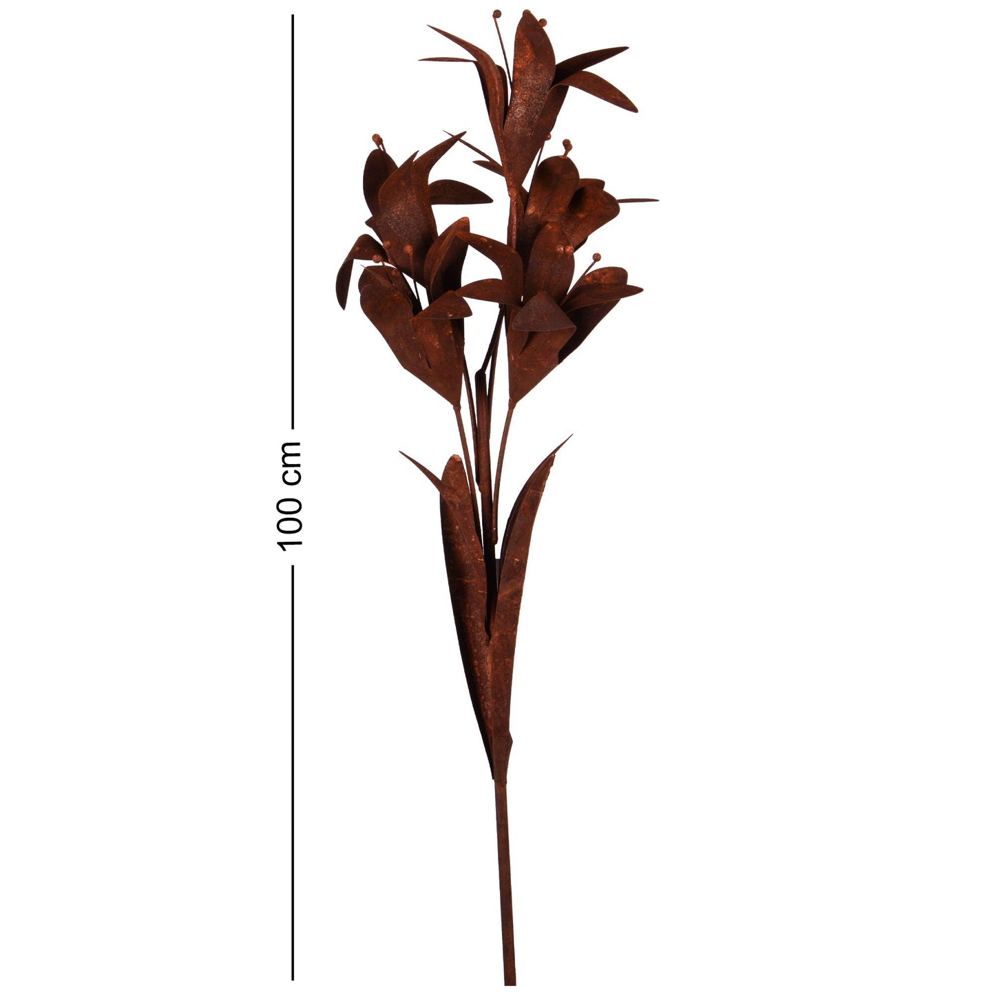Rost Metallblume Louise 100cm