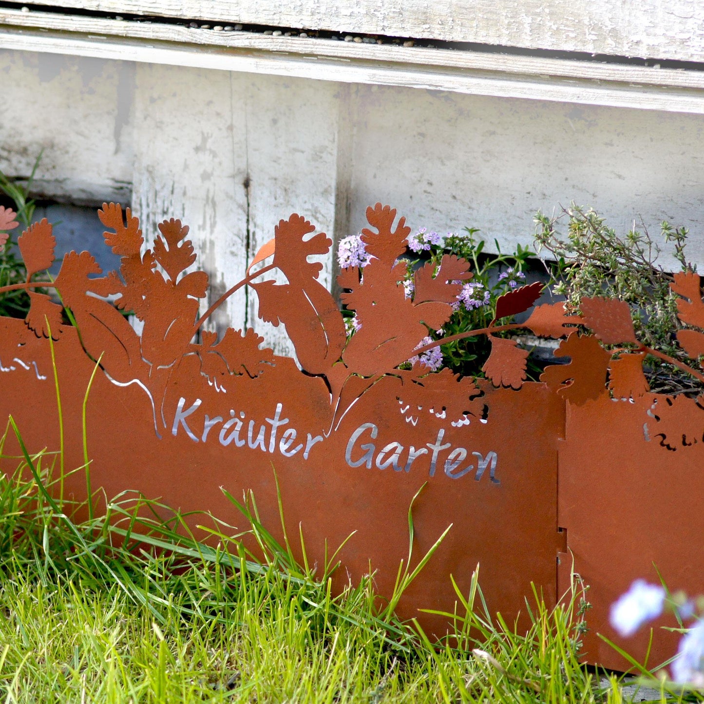 Beeteinfassung Rasenkante Rostoptik Kräutergarten 28 ? cm