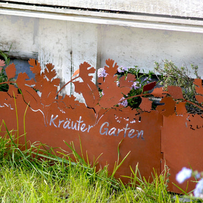Beeteinfassung Rasenkante Rostoptik Kräutergarten 28 ? cm