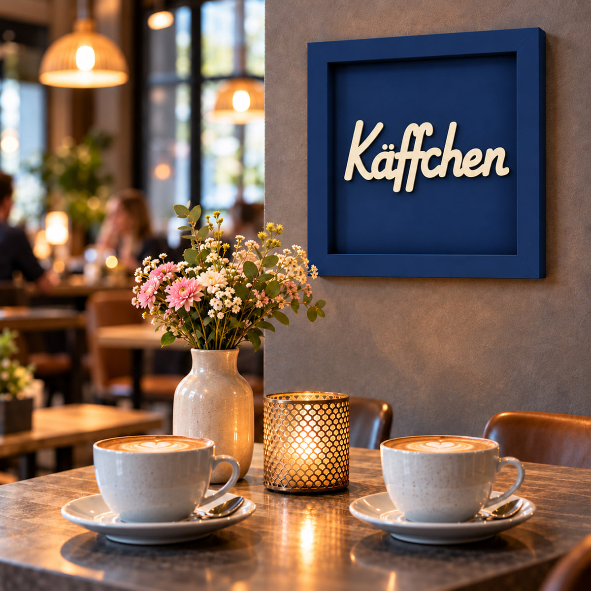 Holz Bilderrahmen 3D "Käffchen" in verschiedenen Farben