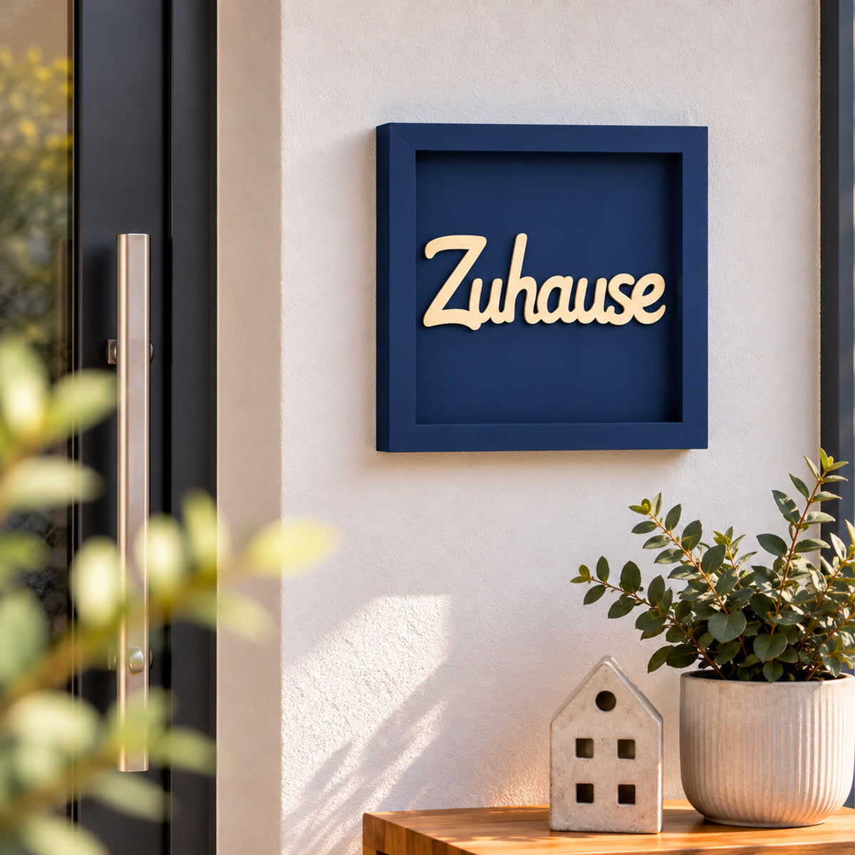 Holz Bilderrahmen 3D "Zuhause" in verschiedenen Farben