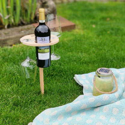 Weintisch klappbar Outdoor aus Bambus