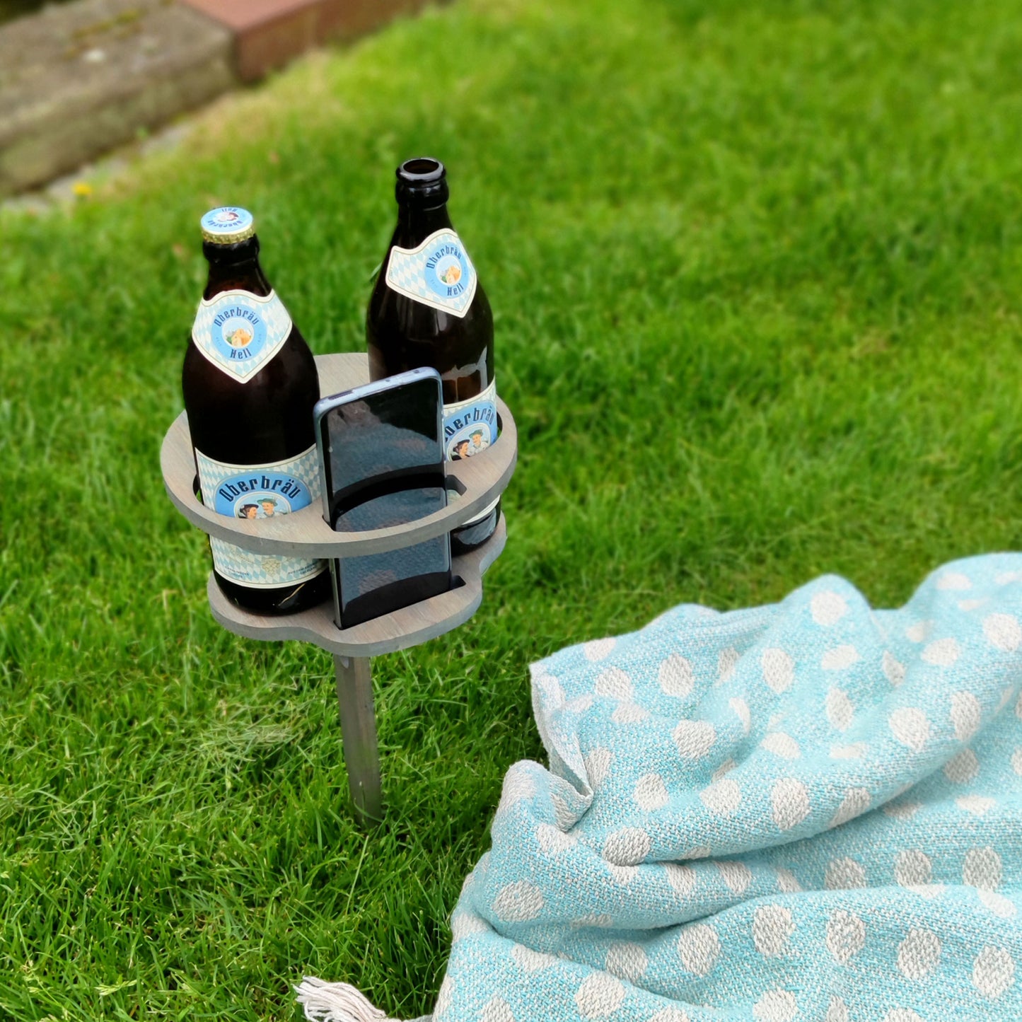 Biertisch klappbar Outdoor aus Bambus