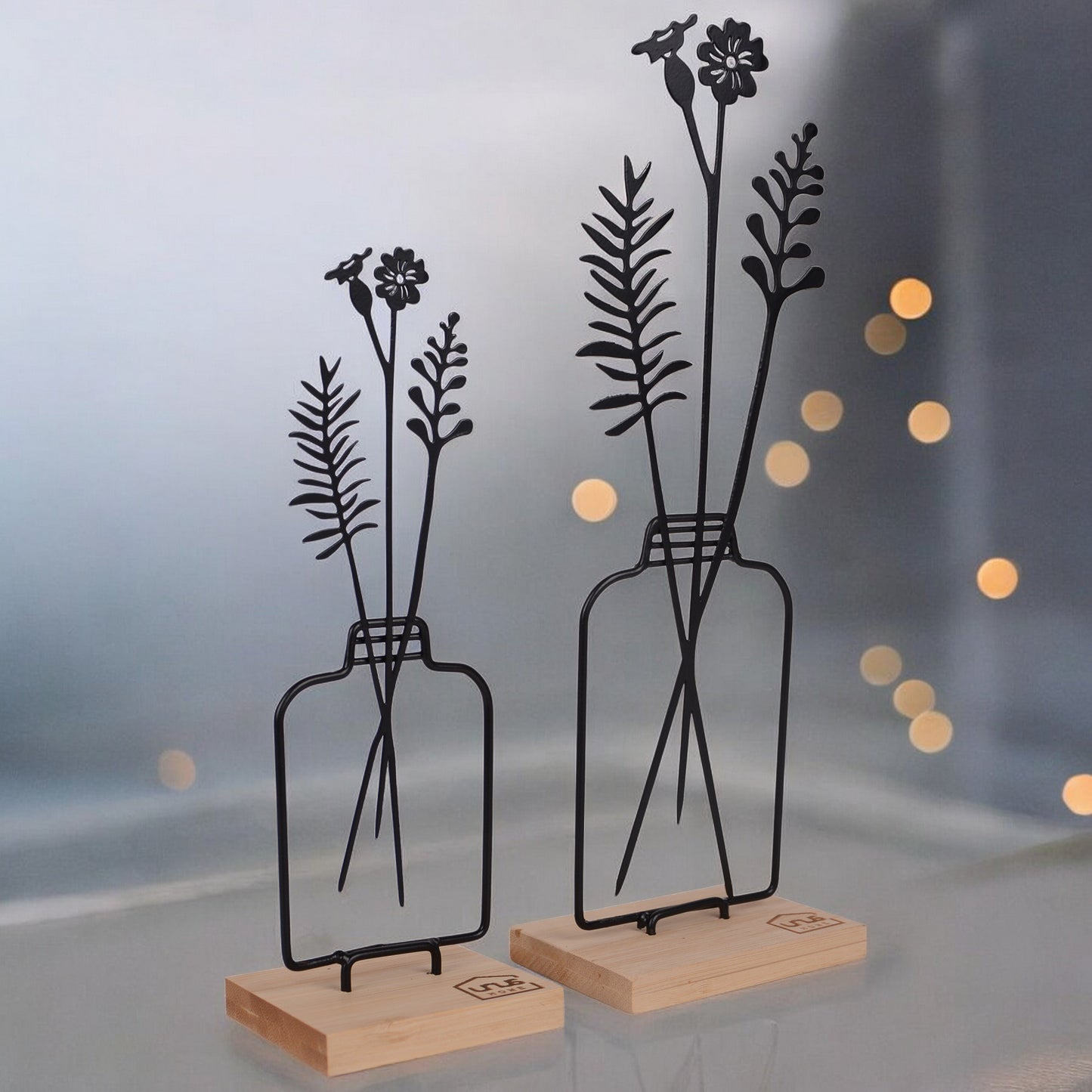 Aufsteller Blumenvase 2er Set