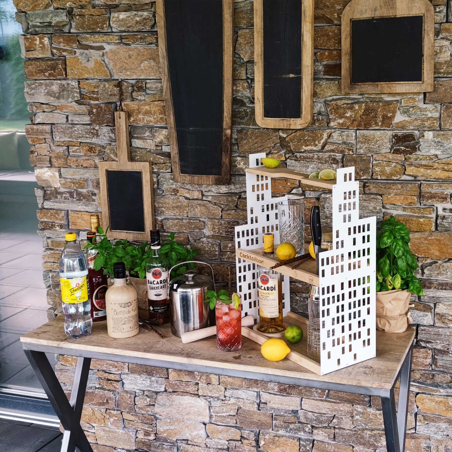 Cocktailbar Etagere