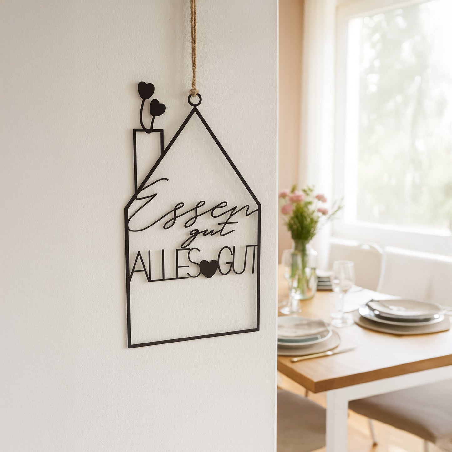 Hänger "Essen Gut alles Gut" schwarz
