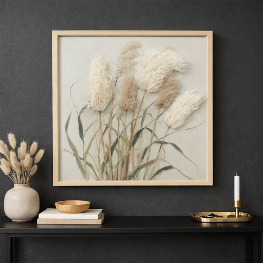 Wall Art 3D Hairfusion Schilfrohr Design A 60x60