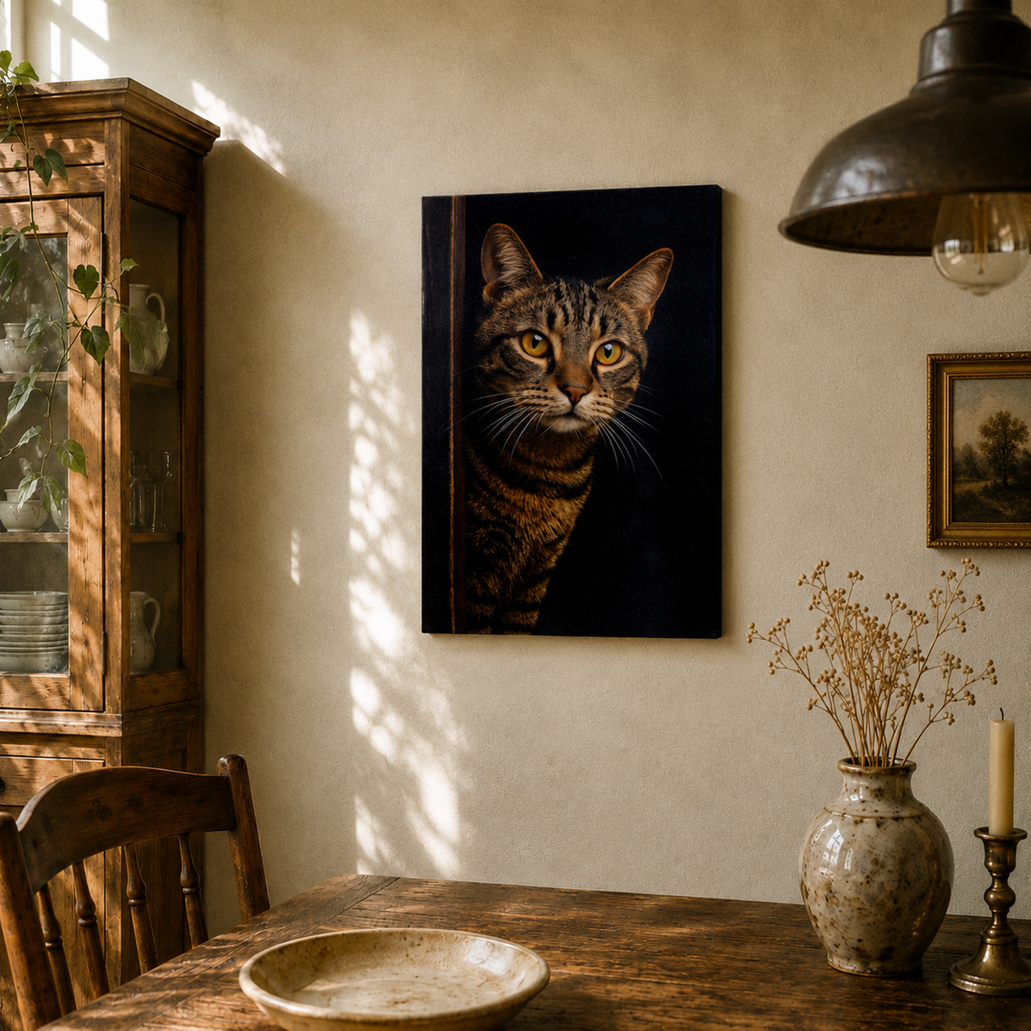 Leinwand Tierportrait Katze bespannter Keilrahmen