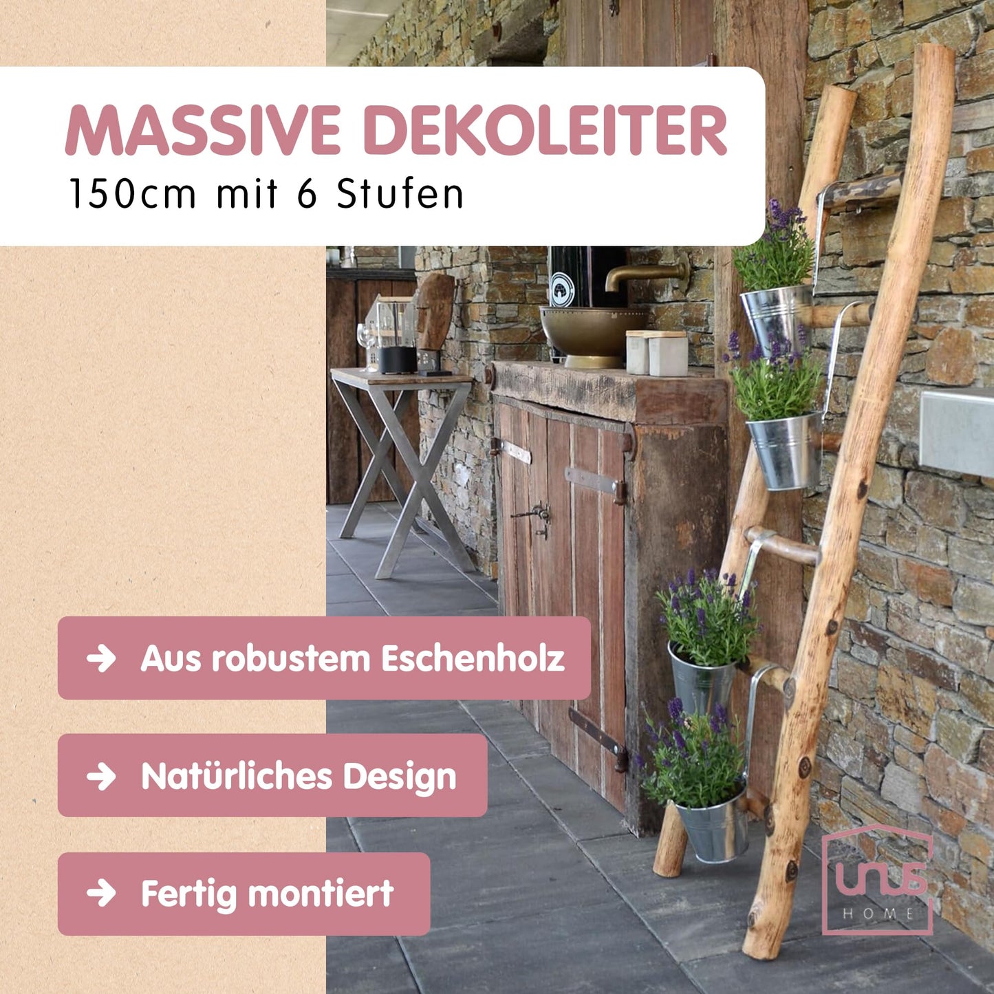 Deko-Holzleiter