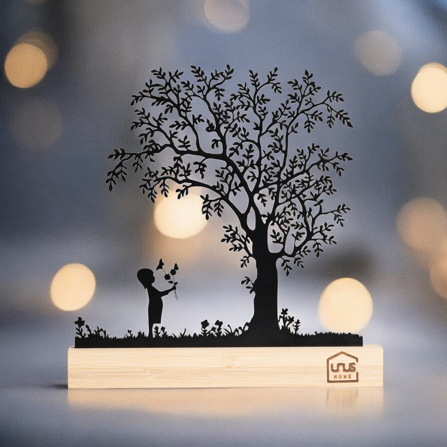Aufsteller Baum mit Kind