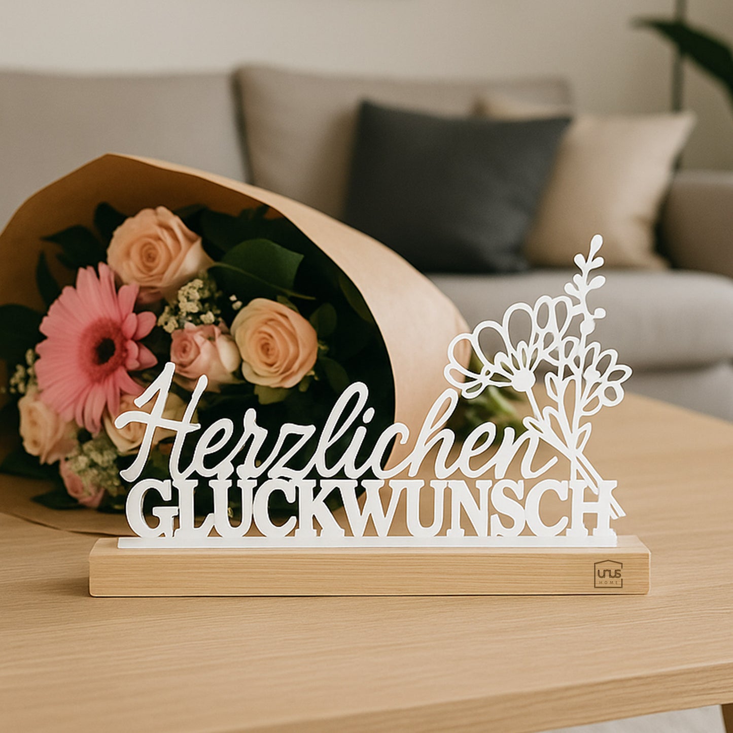 Aufsteller "Herzlichen Glückwunsch"
