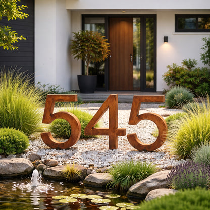 Metall-Nummer "0-9" mit Stab und Loch z. Hängen