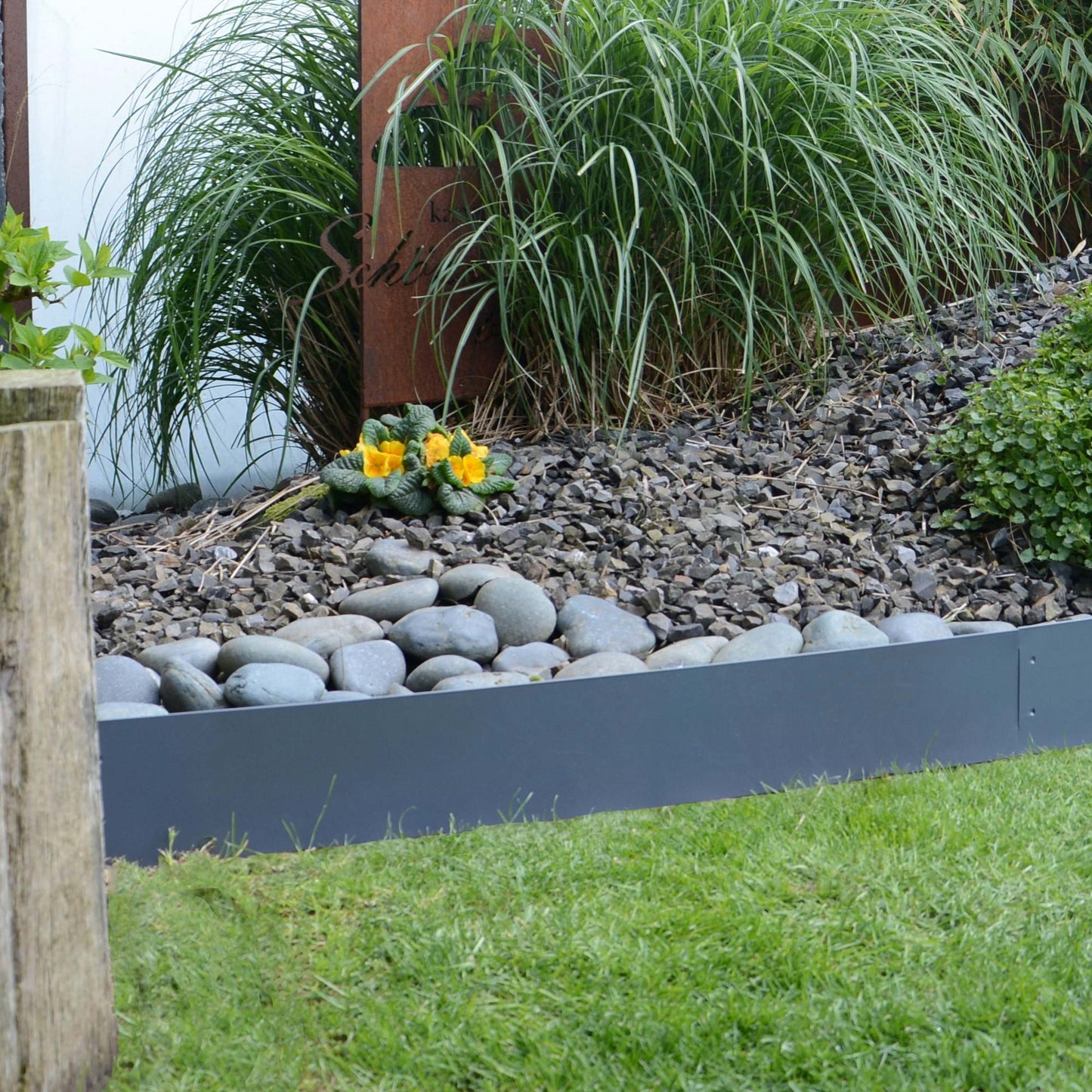 Rasenkante Metall verzinkt 5, 10, 15, 20, 25, 30, 35, 40, 45 und 50 Meter silber oder anthrazit
