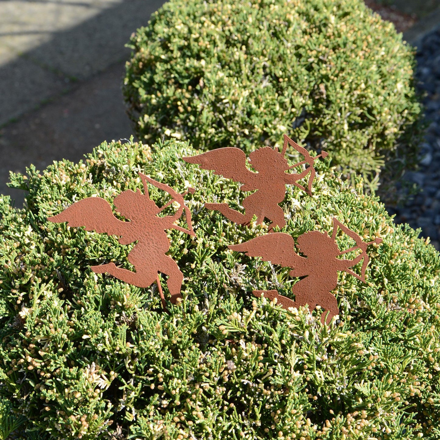 Gartenstecker Rost Amor 3er Set