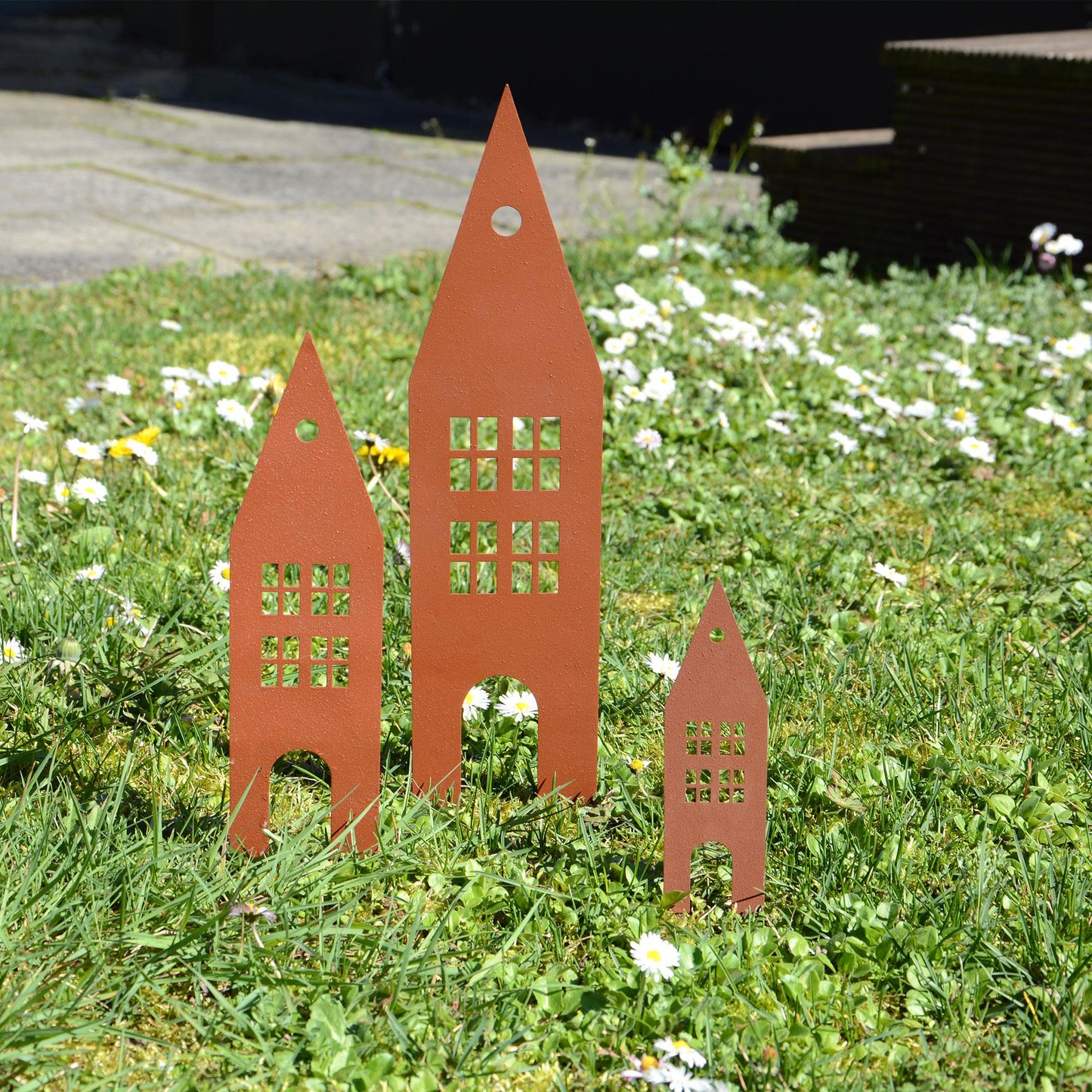 Garden Häuser Gartenstecker 3er Set