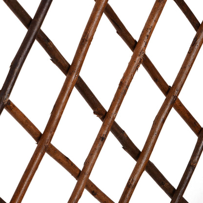 5x Holz Rankgitter Rankhilfe Weidenzaun Sichtschutz variabel