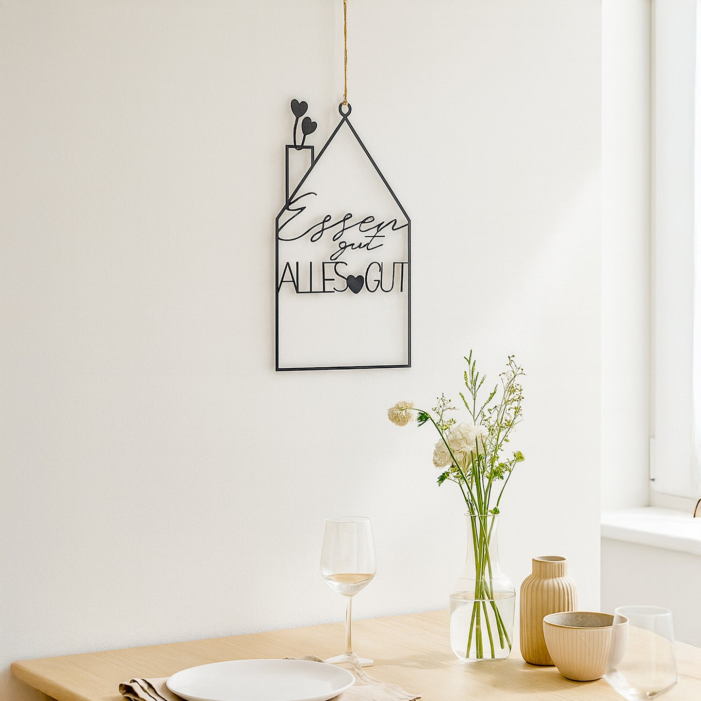 Hänger "Essen Gut alles Gut" schwarz