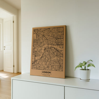 Wandbild Kork mit Stecknadeln
