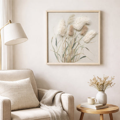 Wall Art 3D Hairfusion Schilfrohr Design A 60x60