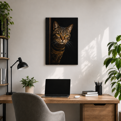 Leinwand Tierportrait Katze bespannter Keilrahmen