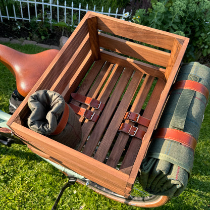 Fahrradkiste für hinten inklusive Picknickdecke