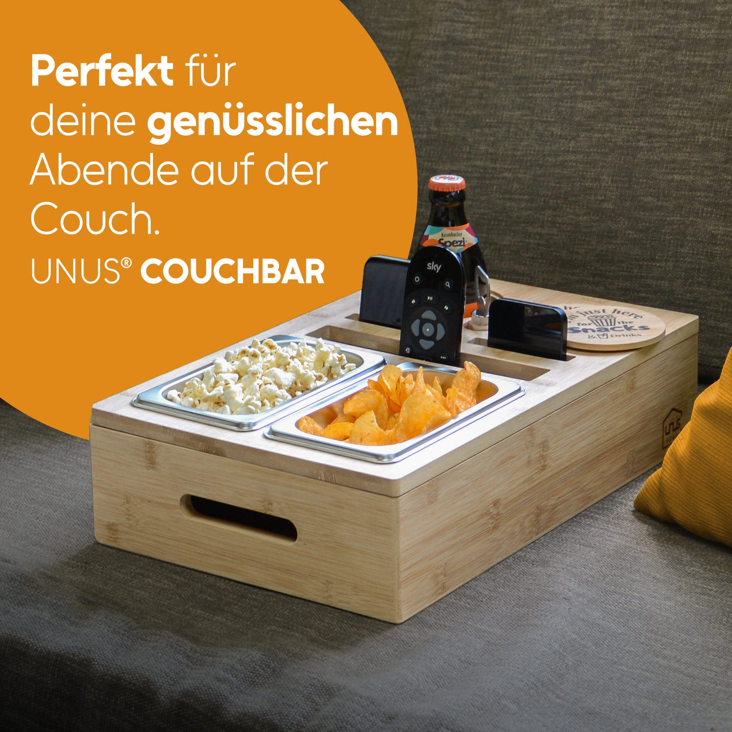 Couchbar Snackbox Bambusholz