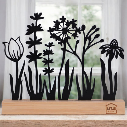 Aufsteller Blumenwiese Silhouette