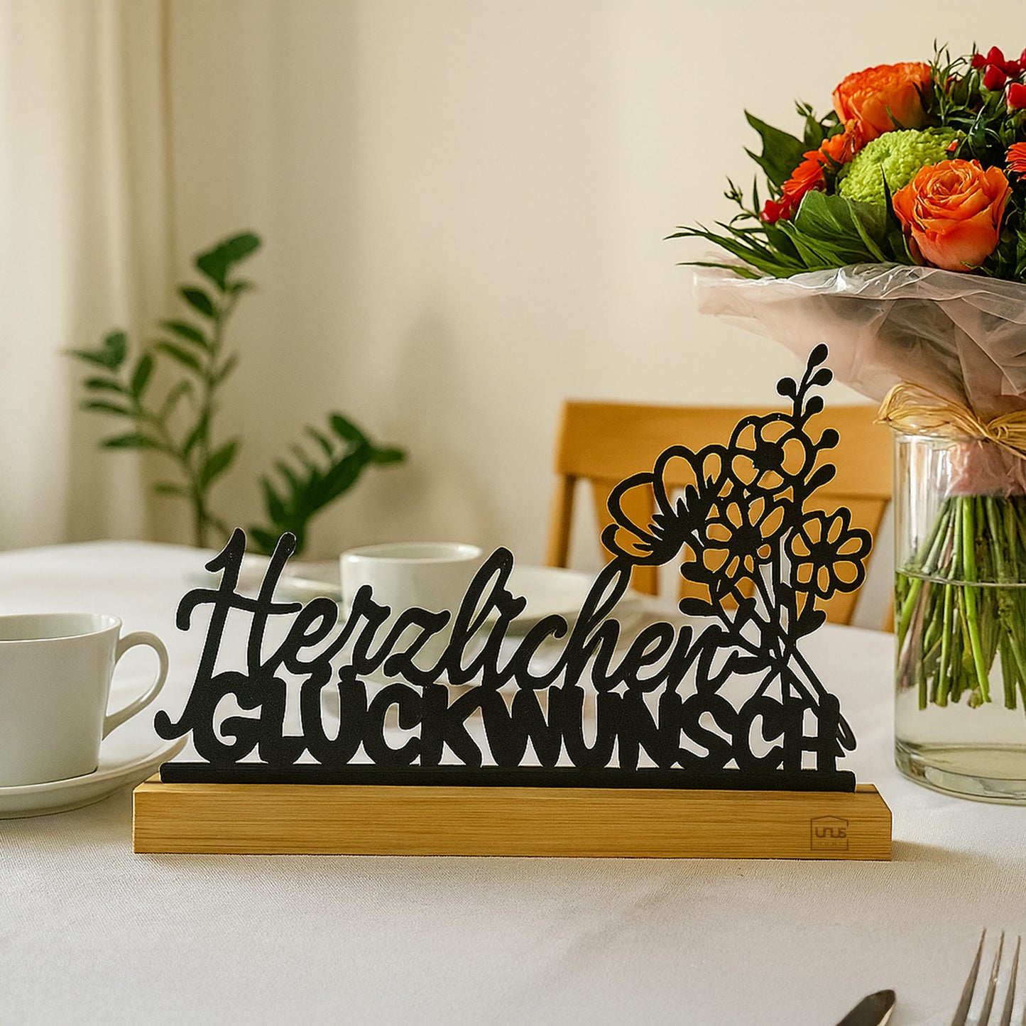 Aufsteller "Herzlichen Glückwunsch"