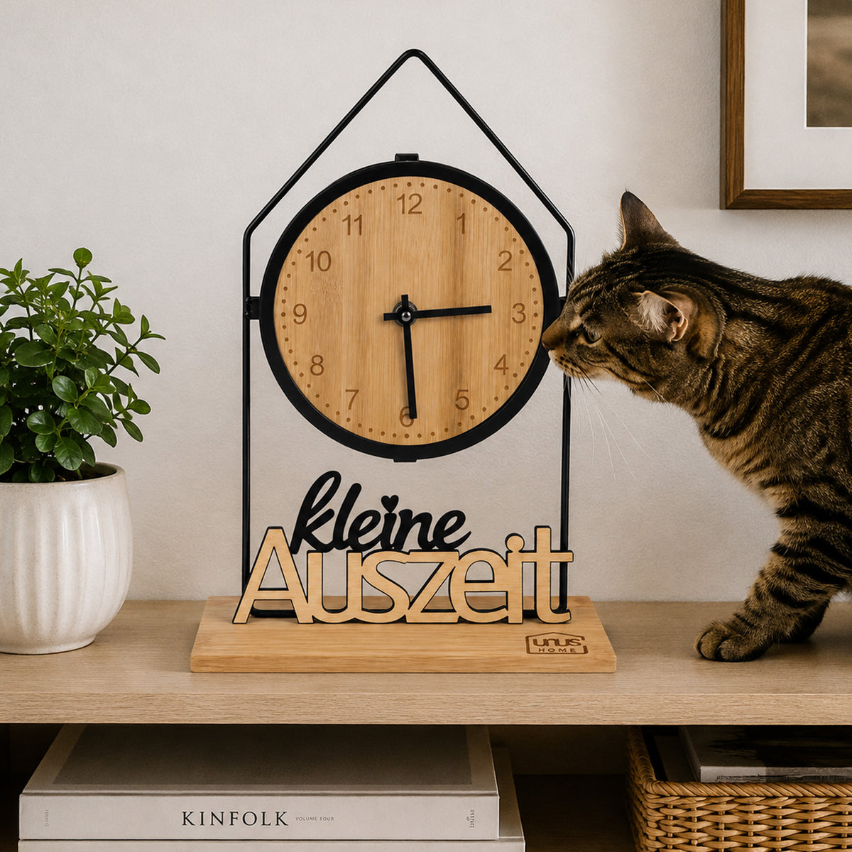 Tischuhr Quarzwerk Tilda "Kleine Auszeit"