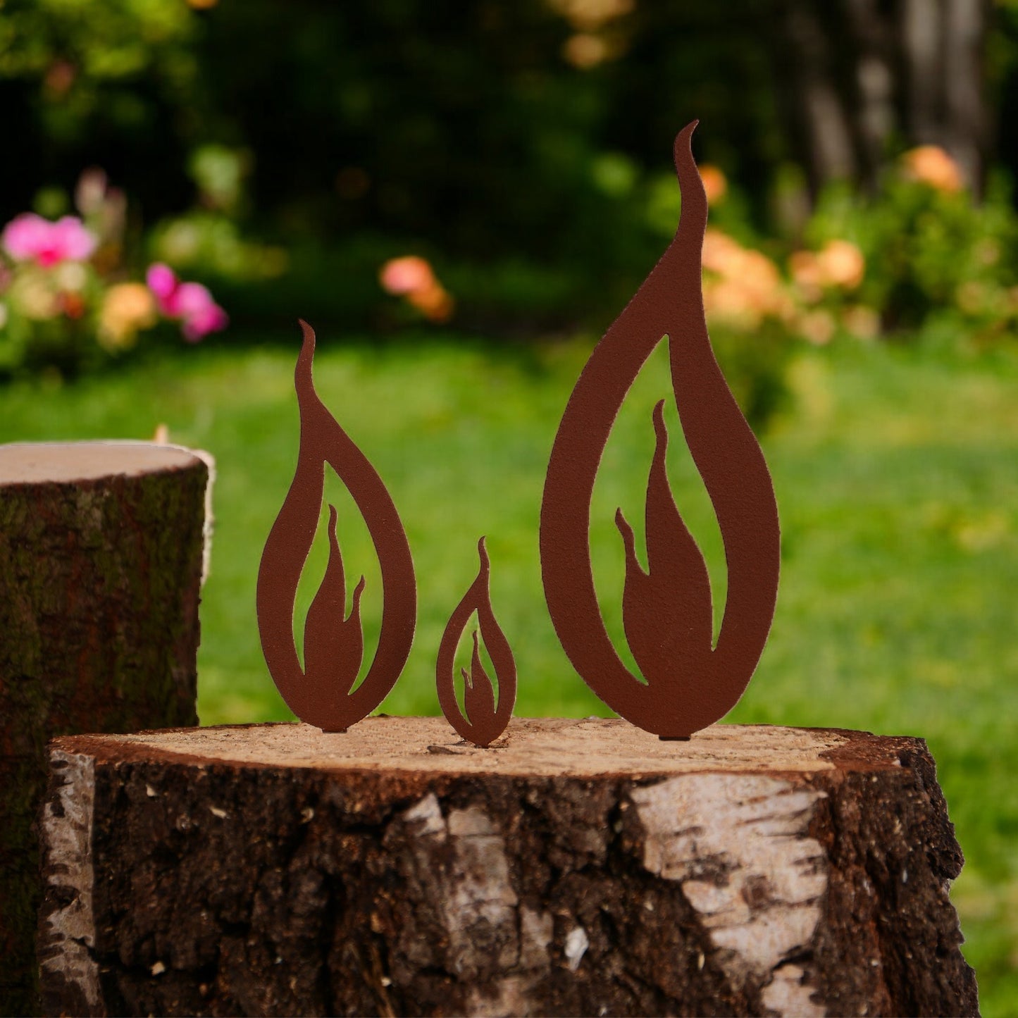 Gartenstecker Flammen 10er-Set in verschiedenen Größen