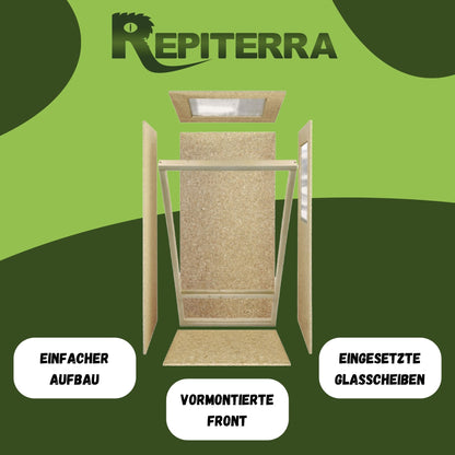 Repiterra Holz Hochterrarium für Chamäleon 60x120x60 cm