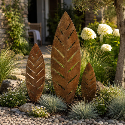 Gartenstecker Palmblätter 3er Set