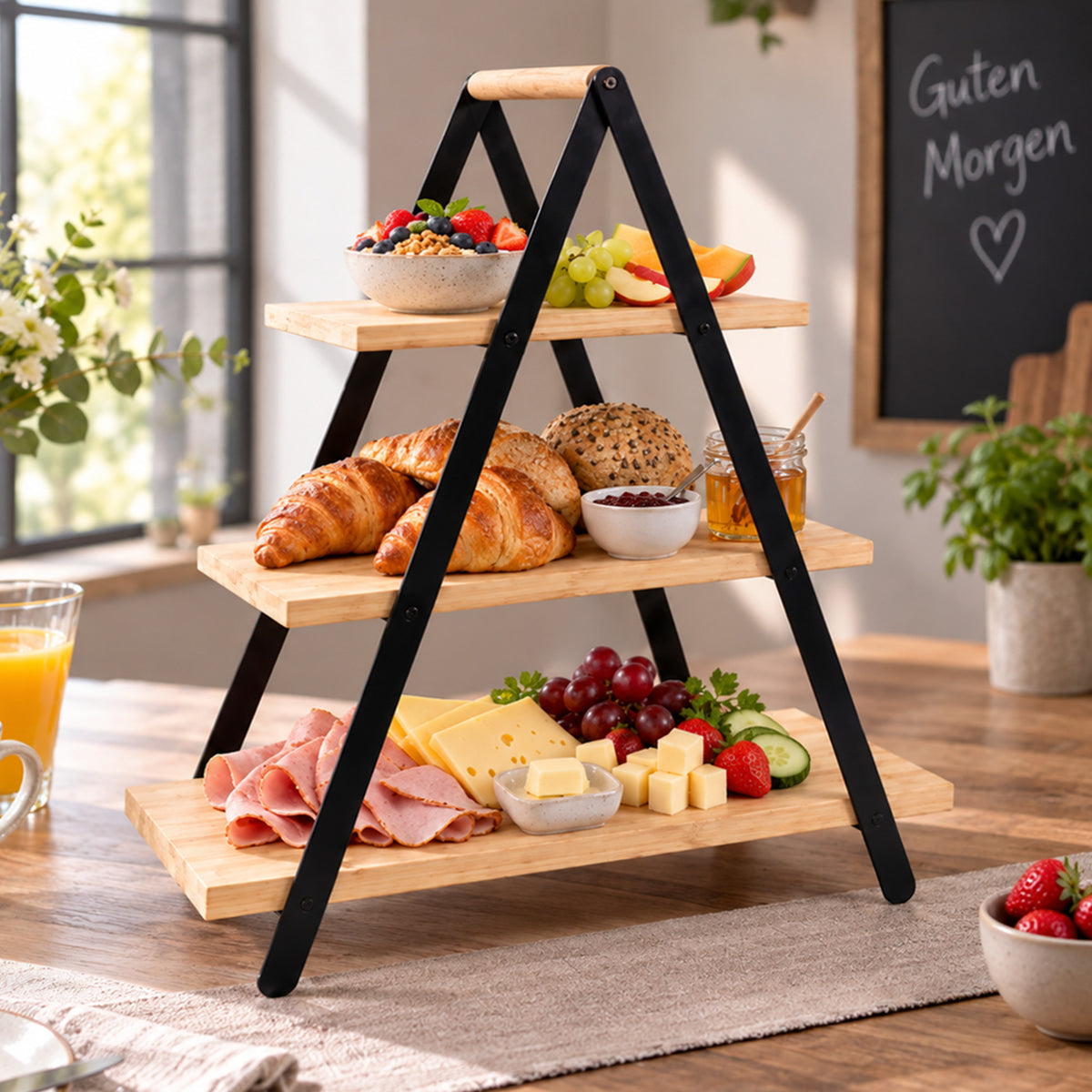 Etagere Käthe Bambus 3 Ebenen