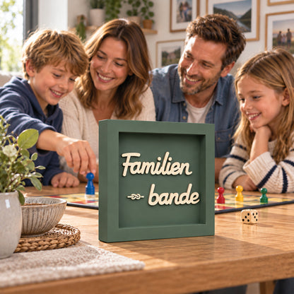 Holz Bilderrahmen "Familien-bande" in verschiedenen Farben