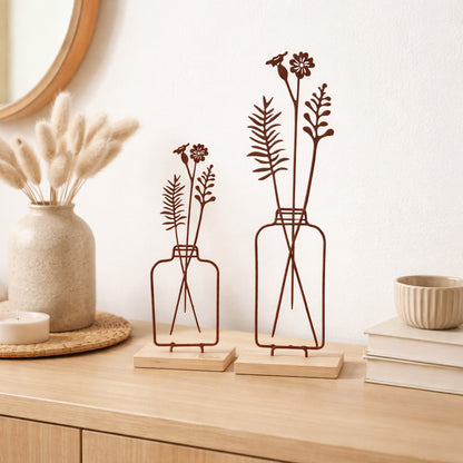 Aufsteller Blumenvase 2er Set