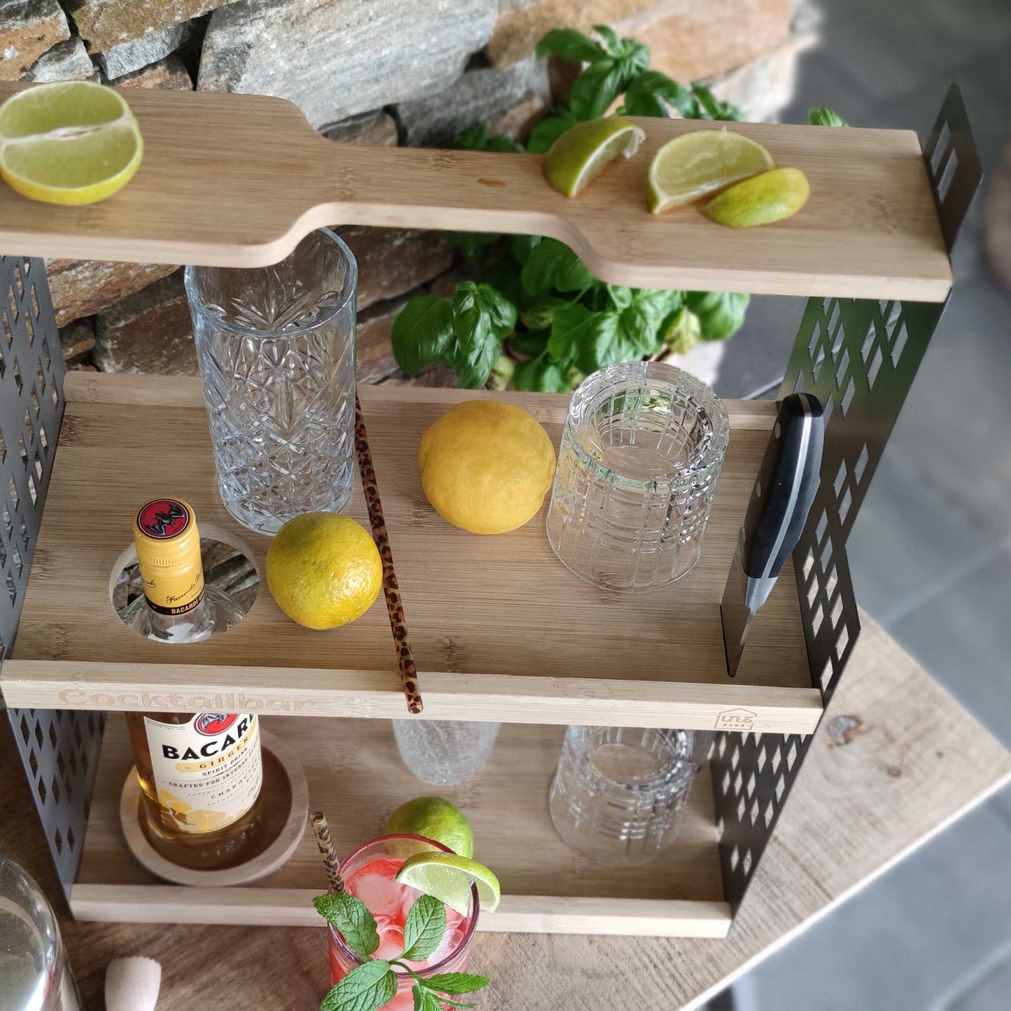 Cocktailbar Etagere
