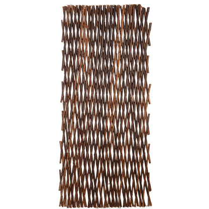 5x Holz Rankgitter Rankhilfe Weidenzaun Sichtschutz variabel