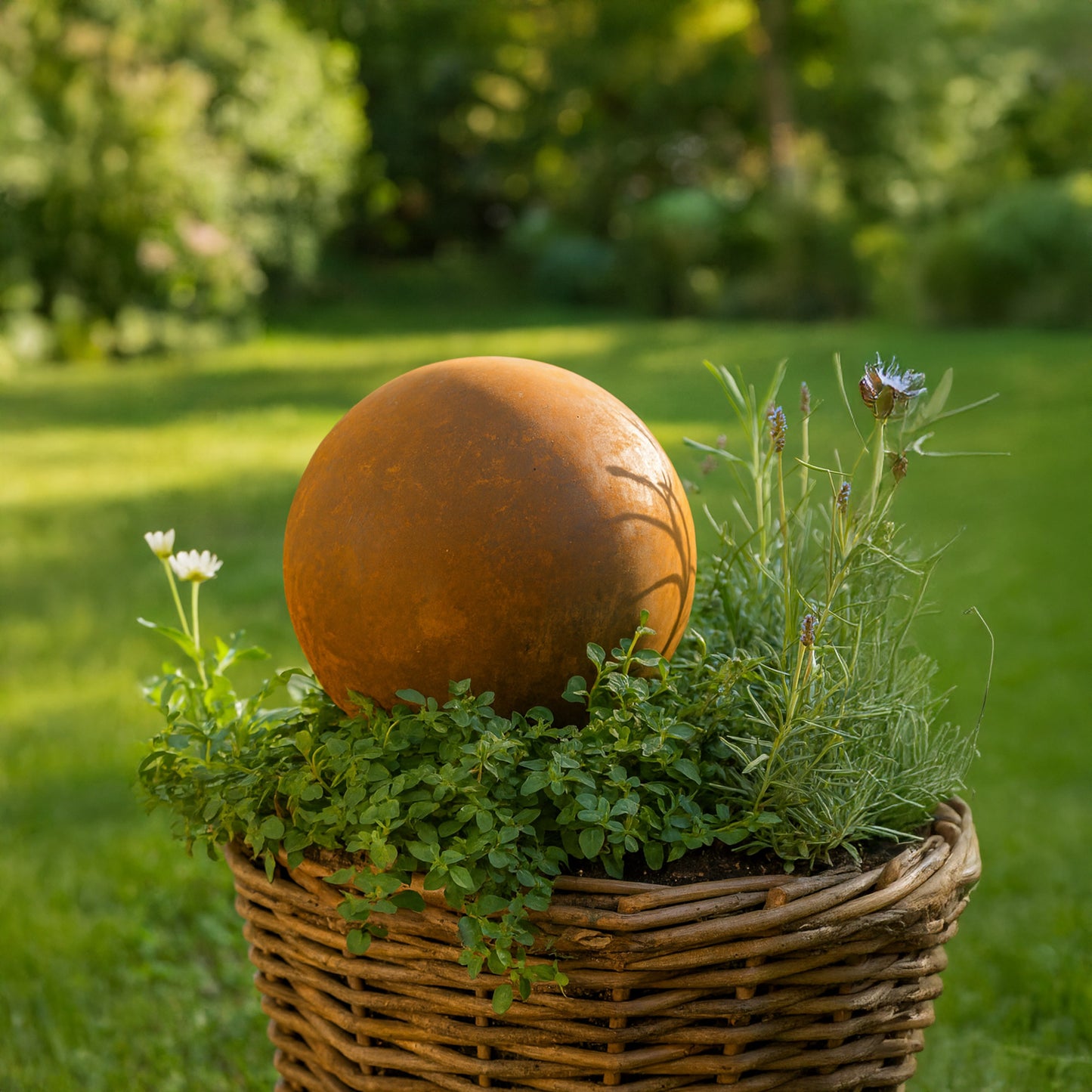 Gartenkugel Ø20-50 cm in rost