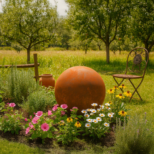 Gartenkugel Ø50 cm in rost